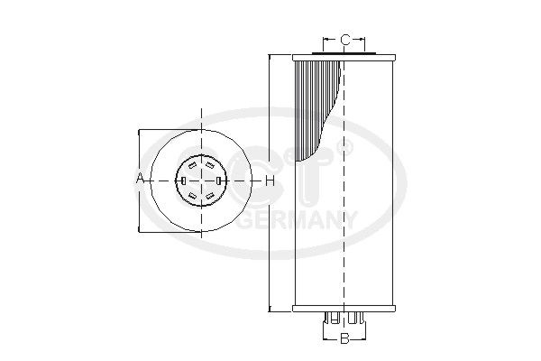 SCT GERMANY Polttoainesuodatin SC 7052 P